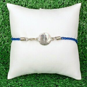 Bracelet Anklet Basketball Braided Vegan Leather Team Sports 1000-325